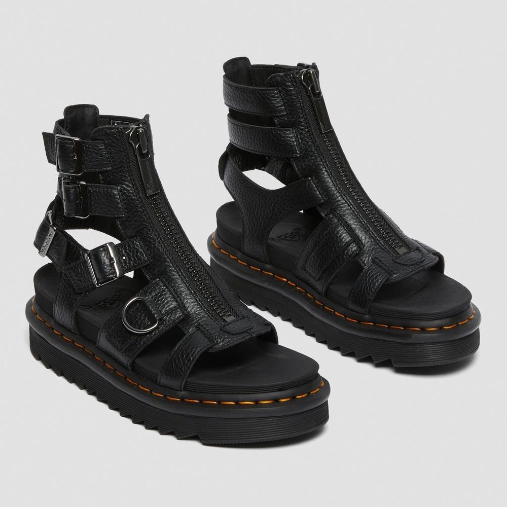 Dr. Martens Black Gladiator Sandals